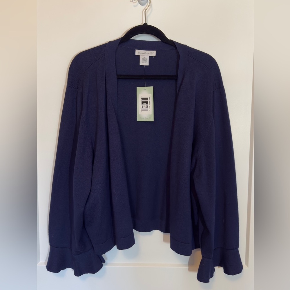 🆕 Keren Hart Women's Navy Cardigan, New with Tags